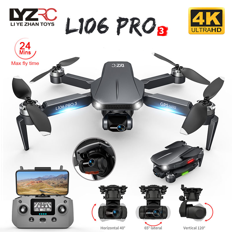 L106 Pro 3 Drone 5G WIFI FPV p - Drone Gimbal 3 Axis reseña y precio