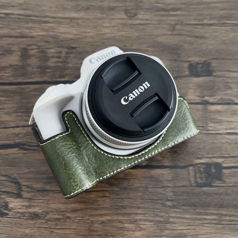 Funda de cuero PU para cámara, - Canon Camera Eos R50 reseña y precio